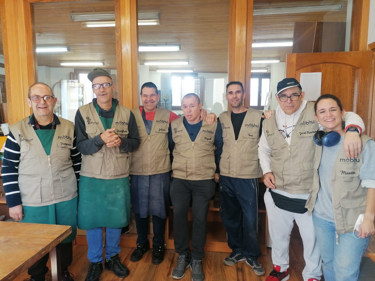 Equipo del centro ocupacional Aframas